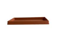 Garden Italia Pots Soucoupe Rectangulaire en Résine LRT 90 cm. Intérieur 85 x 33 en Résine Couleur Terracotta Fabriqué en Italie pour l'Extérieur - Incassable - Résistant au Gel - Robuste