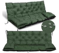 GARDEN KING ROYAL REST Grand Coussin 120x60x50 cm + 2 Coussins matelassés et imperméables pour Banc ou balançoire
