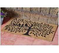garden mile Decoir Paillasson aspect naturel antidérapant avec dos en PVC pour utilisation intérieure ou extérieure Motif oiseaux
