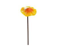 Garden Mushroom Stakes - Outdoor Decor for Lawn Pathways Flower Beds Landscape Displays | Rust Colored Metal Ornaments with Colorful Mushroom Design, Yard Accent for Patio Cottage, 11.8×3.94×3.94in