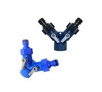 Garden Plumbing 1 Y-Type Shunt Connector and G3/4'' Garden Hose Faucet Switch On/Off Valve Pipe Fittings Garden Agriculture