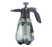 Garden Pressure Pump Sprayer - Refillable Handheld Water Mister Bottle, Adjustable Flow Nozzle, 1.5L Green Container, Plant Spray Equipment for Cleaning, Sanitising and Irrigation