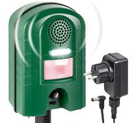 Garden protector 2 "Vert" plus Adaptateur secteur - WEITECH Répulsif ultrason chiens et chats WEITECH Ultrason Anti Chats et Chiens Deluxe sur 200m²