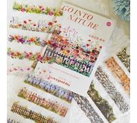 Garden Scrapbooking Accessoires Kit pour Bullet Journal,Fleurs Autocollants pour Scrapbooking pour Junk Journal,Meubles,Cahiers,Album Photographique,Notebook,Ordinateur portable(Gardening Dreams)