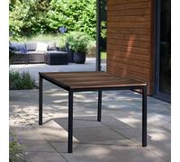 Keter Table Signature Porto 160 cm frêne et acier noir