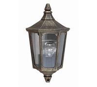 Garden Zone lampe murale d'extérieur rétro noire E27 60W Cricklade