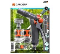 Gardena 18277-34 - Expositor de 48 pistolas + conectores rápidos y aquastop + rosca de grifo