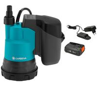 Gardena 2000/2 Pompe immergée pour eaux claires(2 bar/2000 l/h)(1x2,5 Ah/18V)P4A 14600-61
