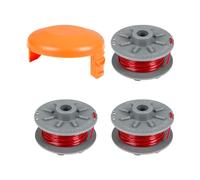 Gardena 5364-20 Bobine de rechange 1,6 mm pour coupe-bordures Turbo SmallCut 2401 - Bobine de coupe de 6,1 m de long avec couvercle de bobine 5328-20 (3 bobines + 1 couvercle)