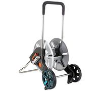 Gardena AquaRoll M Easy Metal Set dévidoir pour Tuyau d'arrosage Argenté/Orange/Noir