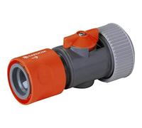 Gardena Arrêt de réglage: pièce de connexion Pour un changement facile des dispositifs de connexion, en particulier avec une pression d'eau élevée, une régulation et une fermeture d'eau d'eau (943-50)