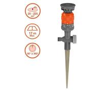 Arroseur circulaire sur pic Vario Comfort GARDENA 1949-20 plage 17m