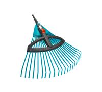 Balai à gazon réglable 35cm-52cm Combisystem - Plastique renforcé - 22 dents - Ratissage herbe - Garantie 25 ans (3099-20)