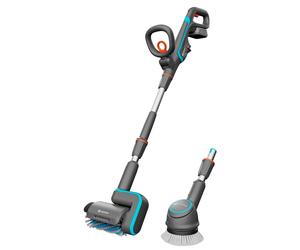 GARDENA Brosse rechargeable pour terrasses avec batterie AquaBrush Universal 04/18V P4A