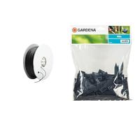GARDENA - Cable peripherique Robots - 150m & Gardena Cavaliers : Accessoires pour tondeuses, Jeu de 100 Cavaliers pour câbles périphériques