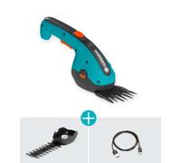 Gardena - Cisaille à gazon et à arbustes sans fil 3,6 V ClassicCut Li, batterie intégrée, chargeur 9885-20