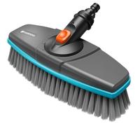 Gardena Cleansystem Brosse à Manche Souple : Brosse pour Nettoyer Les Surfaces délicates, Poils Doux, pivotante, à raccorder au Manche Cleansystem, idéale pour Les Grandes Surfaces (18810-20)