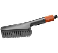 Gardena Cleansystem Brosse de Lavage à Main S Souple : Brosse de Nettoyage avec Connexion pour Tuyau, Brosse Plate, pour Les endroits étroits & Les Zones sensibles, avec débit réglable (18840-20)
