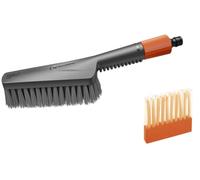 Gardena Cleansystem Kit de lavage avec brosse à main S souple : brosse pour surfaces sensibles & recoins étroits, avec débit réglable, bâtonnets inclus pour un nettoyage efficace (18860-20)
