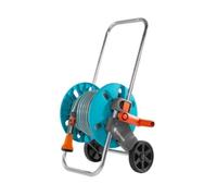GARDENA CleverRoll S Ensemble de dévidoir avec tuyau d'arrosage de 20 m 1/2", 13 mm, manivelle, poignée réglable en hauteur, résistant au gel, chariot de tuyau d'arrosage