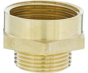 Gardena Énipple de travail en laiton: connecteur en laiton pour la décoration filetée par ex. Pompes, 26,5 mm (G 3/4 Pouce) - AG / 33,3 mm (G 1 Pouce) - IG (7264-20)
