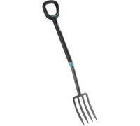GARDENA Fourche à bêcher ErgoLine – Manche souple, poignée D, dents acier trempé, garantie 25 ans