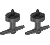 Gardena goutteur en ligne système micro drip, régulation de pression: Goutteur pour système d’arrosage auto, pour rangées de plantes avec diff. hauteurs de pots, raccordement simple (13312-20)