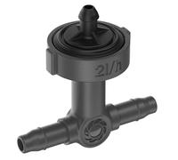 Gardena goutteur en ligne système micro drip, régulation de pression: Goutteur pour système d’arrosage auto, pour rangées de plantes avec diff. hauteurs de pots, raccordement simple (13312-20)