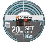 GARDENA Kit Tuyau d'arrosage Classic - Longueur 20m - Ø15mm - Haute résistance pression 22 bar maximum - Garantie 12 ans (18014-26)