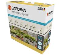 GARDENA Micro-Drip System 13401-20 Set d'arrosage complet Ø 13 mm (1/2\ ) Balcon d'arrosage goutte à goutte (15 plantes)