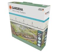 Gardena Micro-Drip System Kit d'irrigation goutte à goutte pour parterres de légumes/fleurs (40 m²): kit de démarrage prêt à l'emploi, système d'irrigation à économie d'eau (13450-20)