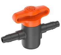 Gardena Micro-Drip-System Robinet d’arrêt 4,6 mm (3/16 pouce): pour la régulation ou l’arrêt sur chaque tuyau, réglable en continu, contenu: 2 pièces (13217-20)
