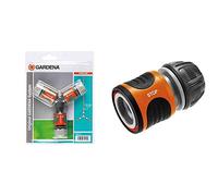 Gardena Nécessaire de Dérivation en Y pour Arrosage 13 mm (1/2")/15 mm (5/8") de Raccord d'Arrosage Aquastop 13 mm (1/2'') et 15 mm (5/8") de Connecteur avec Aquastop, Powergrip