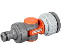 GARDENA Raccord de robinet coudé GARDENA, en vrac pour robinet d'eau de 26,5 mm (G 3/4) avec filetage de 33,3 mm (G 1), pour robinet d'eau de 21 mm (G 1/2) avec filetage de 26,5 mm (G 3/4) Quantité:1