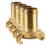 Gardena Pièce de tube à couling rapide en laiton: adaptateur de tuyau pour 25 mm (1 Pouce) - tuyaux, raccords techniques de (7103-20) (Lot de 4)