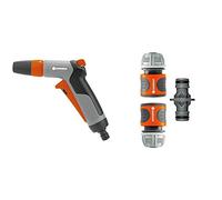 Gardena Pistolet d'Arrosage et Nettoyage Multijet de Pistolet pour Le Nettoyage et la Pulvérisation & Nécessaires d'Arrosage de Raccords pour Extension de Tuyau 13 mm(1/2") et 15 mm(5/8")