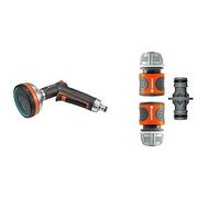 Gardena Pistolet d'Arrosage Multi-Applications Premium de Pistolet d'Arrosage et de Nettoyage & Nécessaires d'Arrosage de Raccords pour Extension de Tuyau 13 mm(1/2") et 15 mm(5/8")