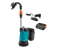 Gardena - Pompe à fût 18 V sans fil 2000/2, 1 batterie 2,5 Ah, chargeur 14602-20