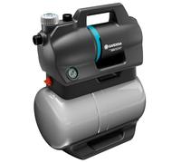 Gardena pompe hydraulique domestique 3800 Silent: Pompe dotée d’un réservoir d’eau de 21 l et d’un filtre intégré, débit de 3 800 l/h, pression 3,9 bars, silencieuse, sans entretien (9064-20)