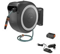 Gardena PowerRoll - Enrouleur à tambour sans fil 18 V PowerRoll XXL, avec tuyau de 40 m, 1 batterie Li-Ion 2,5 Ah, chargeur, blanc 18647-20