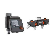 Gardena Programmateur d'Arrosage Select : Arrosage Automatique et Rapide, 3 Programmations & Distributeur 4 Voies de Possibilité de Raccorder jusqu'à 4 Appareils au Robinet