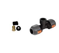 Gardena Purge Automatique de Accessoire pour Dérivation en T à Filetage Femelle 25 mm X 3/4" & Dérivation en T Femelle de Raccord pour Purgeur Automatique, Filetage Femelle 25 mm X 3/4"