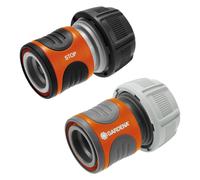Gardena, Raccord de tuyau + connecteur de tuyau, Jeu de raccords de tuyaux (Raccord de tuyau, 19 mm)