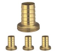 Gardena Raccord de tuyau en laiton 1-Pièce: Raccordement à vis en laiton de haute qualité, 26,5 mm (G 3/4 Pouce) - fil, pour 19 mm (3/4 Pouce) - Tuyaux (7147-20) (Lot de 4)