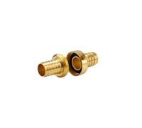 Gardena Raccord de tuyau en laiton 3 pièces: Raccordement à vis pour l'extension de tuyau, 33,3 mm (G 1 Pouce) - Fil, pour 19 mm (3/4 Pouce) - Tuyaux (7152-20)