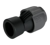 Gardena Raccord femelle: pour raccorder les conduites aux raccords, ainsi qu'au dévidoir de flexible d'arrosage et à l'installation domestique, 25 mm à filetage femelle 1 Pouce, Quick&Easy (2762-20)