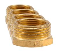 Gardena Réducteur en laiton: connecteur en laiton à la connexion de tuyau avec couplage rapide, 33,3 mm (G 1 Pouce) - AG / 26,5 mm (G 3/4 Pouce) - IG (7271-20) (Lot de 4)