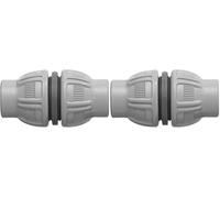 Gardena réparateur Liano 1/2 pouce: Raccordement pratique de deux extrémités de tuyau Liano, réparation durable des tuyaux textiles cassés, résistant au gel et aux UV (18230-20) (Lot de 2)