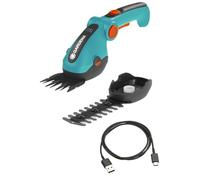 Gardena Set de cisailles à Gazon et arbustes sans Fil ComfortCut Li :cisaille à Gazon et Coupe-arbustes, poignée Confort réglable avec Affichage LED, Changement de Lame sans Outils (9888-20)