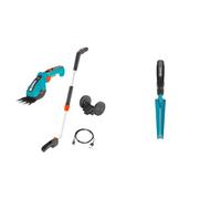 Gardena Set de cisailles à Gazon sans Fil ComfortCut Li :cisaille à Gazon et Manche télescopique & Couteau désherbeur de Gardena : Outil de Jardin idéal pour enlever efficacement Les Mauvaises Herbes